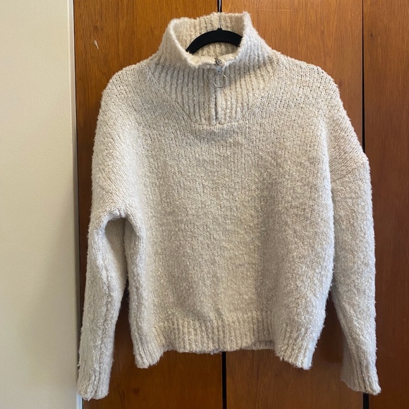 Anthropologie Quarter Zip Knit Sweater - Picture 3 of 3